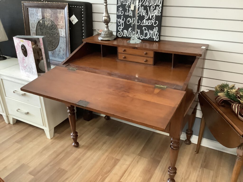 Cherry Wood Slant Top Desk
