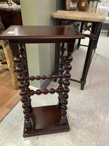Bombay Rectangle Accent Table/Plant Stand Twisted legs